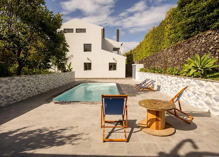 Countryside House With A Pool And Fireplace